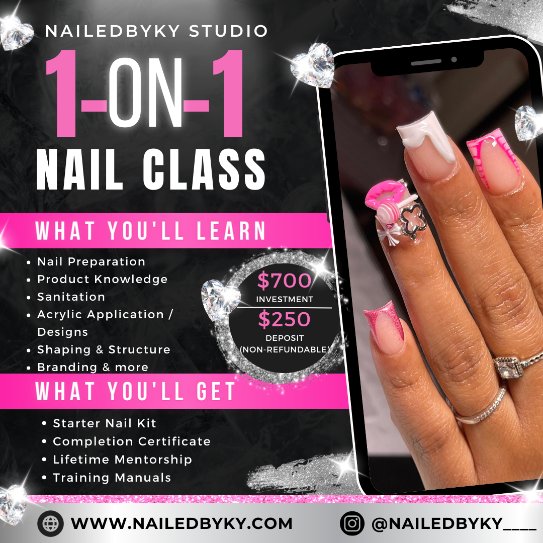 Beginner 1 Day Master Nail Class – NailedByKy